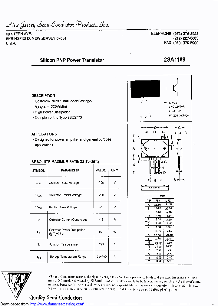 2SA1169_8733315.PDF Datasheet