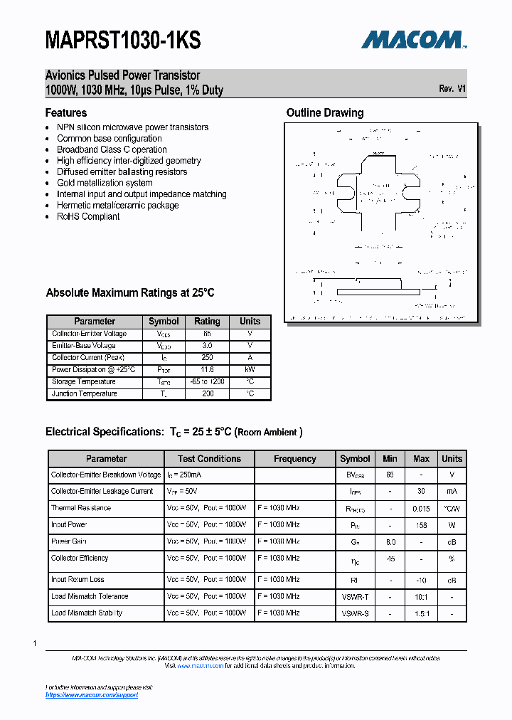 MAPRST1030-1KS-17_8733700.PDF Datasheet