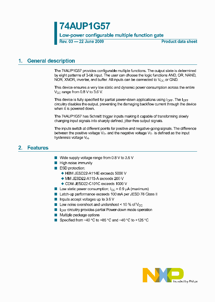 74AUP1G57GW_8733888.PDF Datasheet