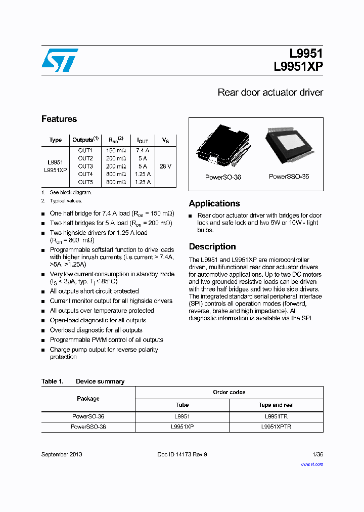 L9951XPTR_8735776.PDF Datasheet