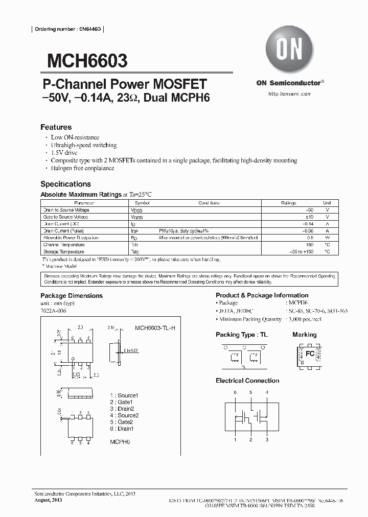 MCH6603-TL-H_8737865.PDF Datasheet