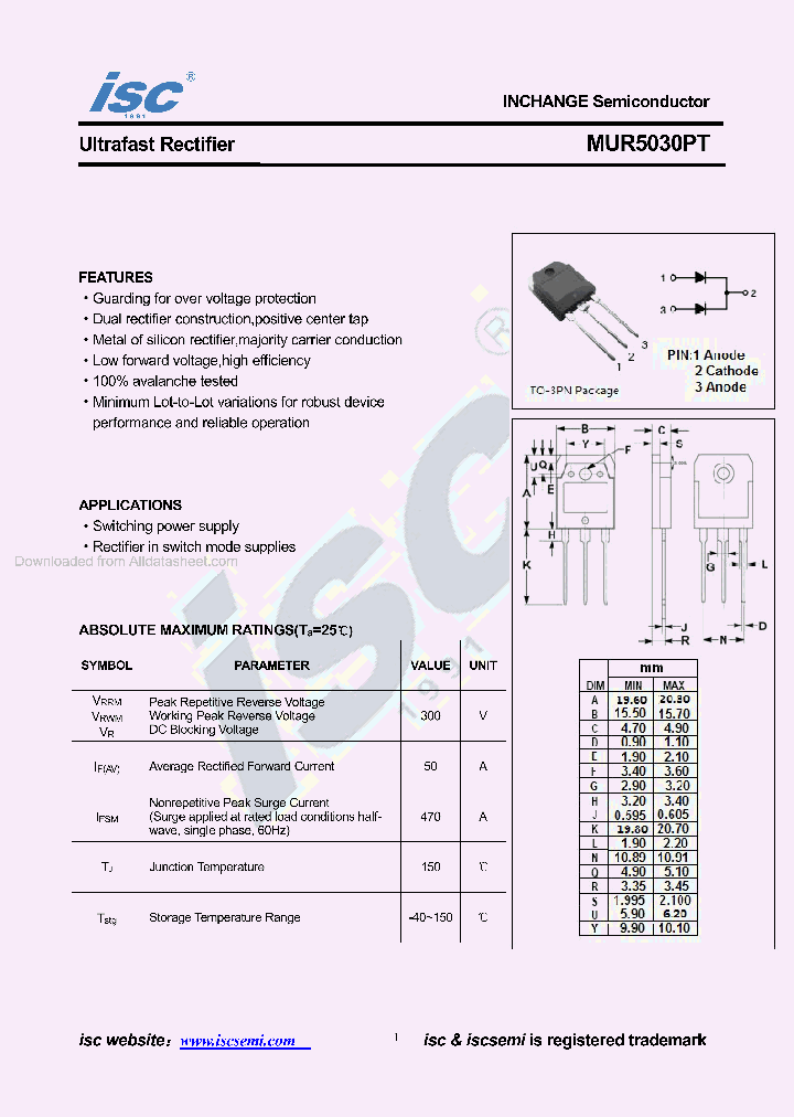 MUR5030PT_8739388.PDF Datasheet