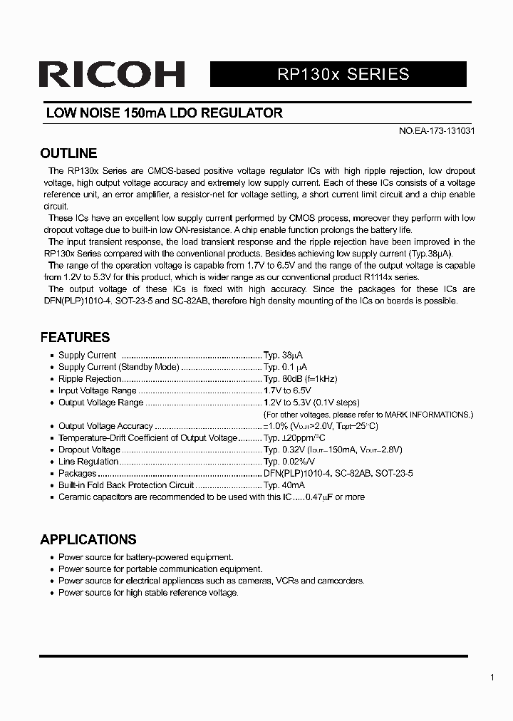 RP130N451B-TR-FE_8740759.PDF Datasheet