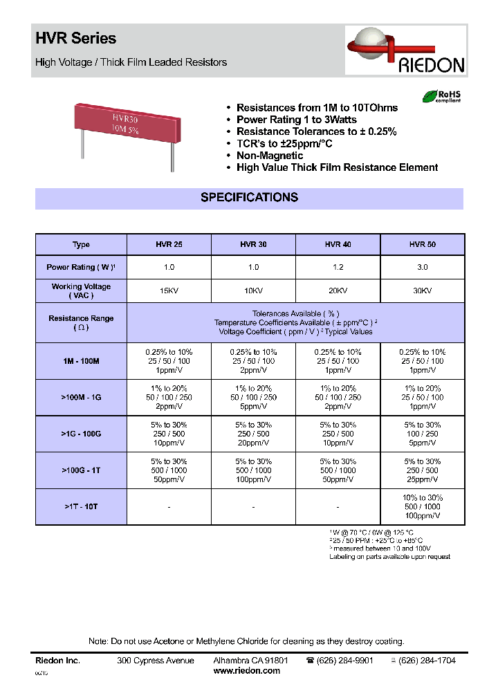 HVR50_8740953.PDF Datasheet