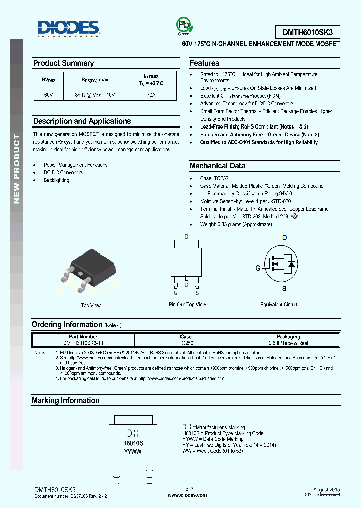 DMTH6010SK3_8741777.PDF Datasheet
