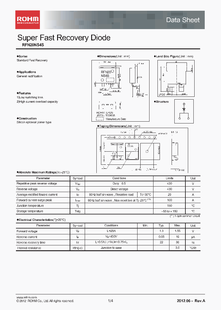 RFN20NS4S_8742638.PDF Datasheet