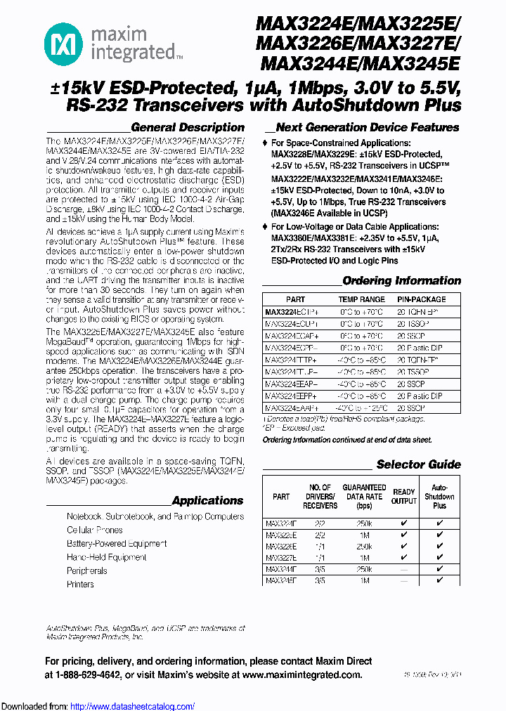 MAX3224ECAPG2X_8744282.PDF Datasheet