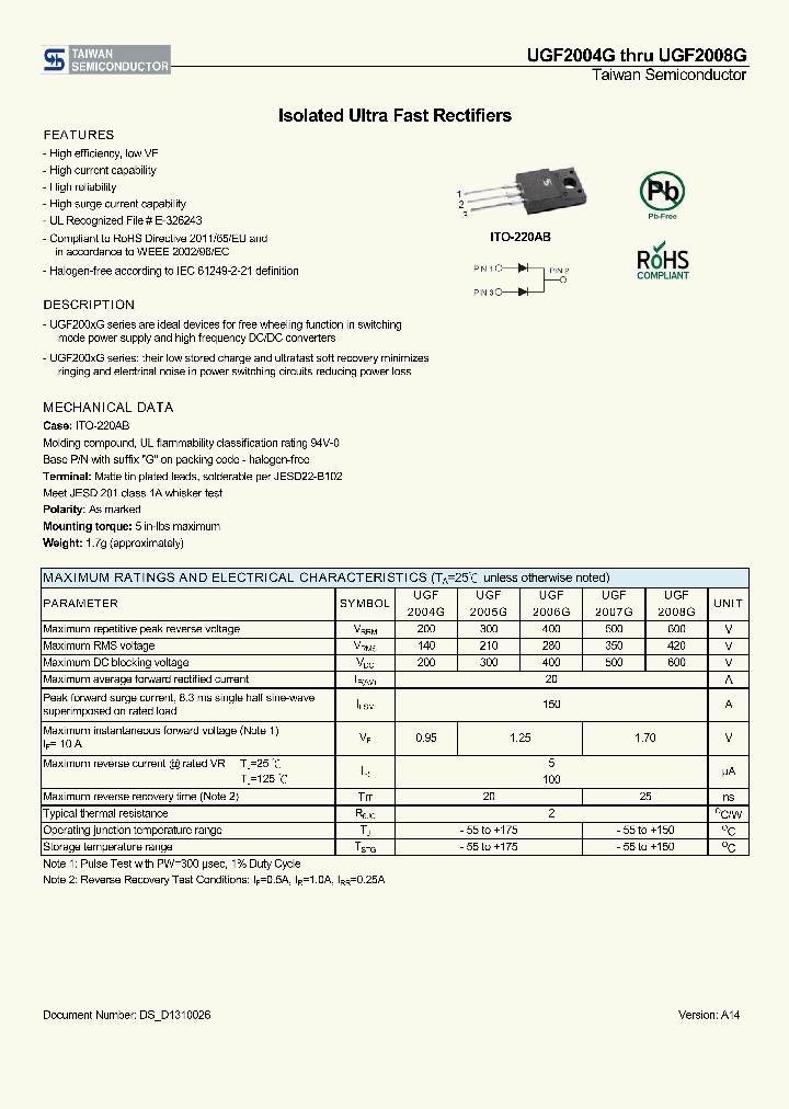 UGF2008G_8745005.PDF Datasheet