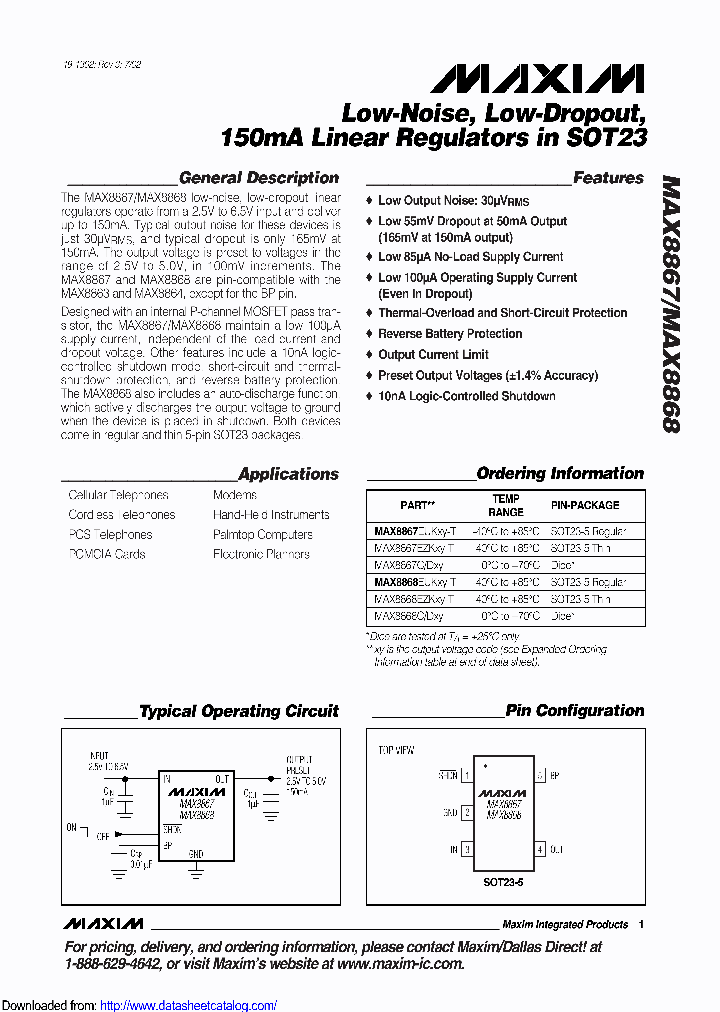 MAX8867EZK25_8746424.PDF Datasheet