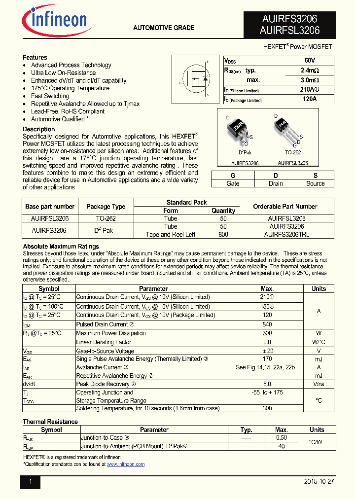 AUIRFS3206TRL_8746750.PDF Datasheet