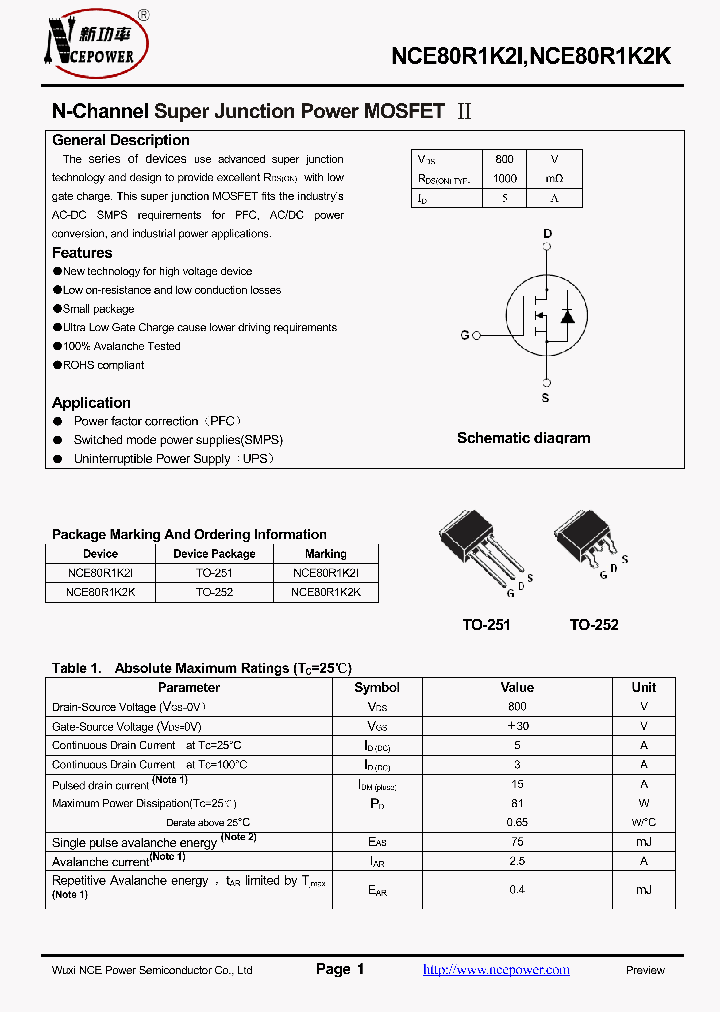NCE80R1K2I_8747627.PDF Datasheet
