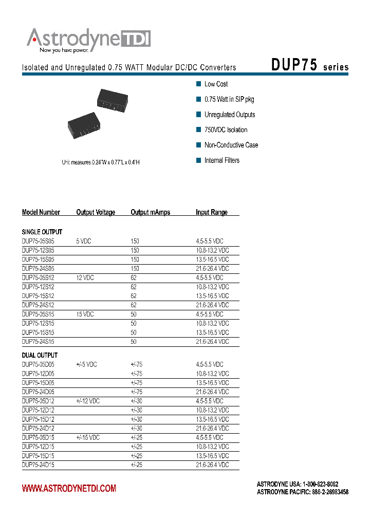 DUP75-05S15_8748016.PDF Datasheet