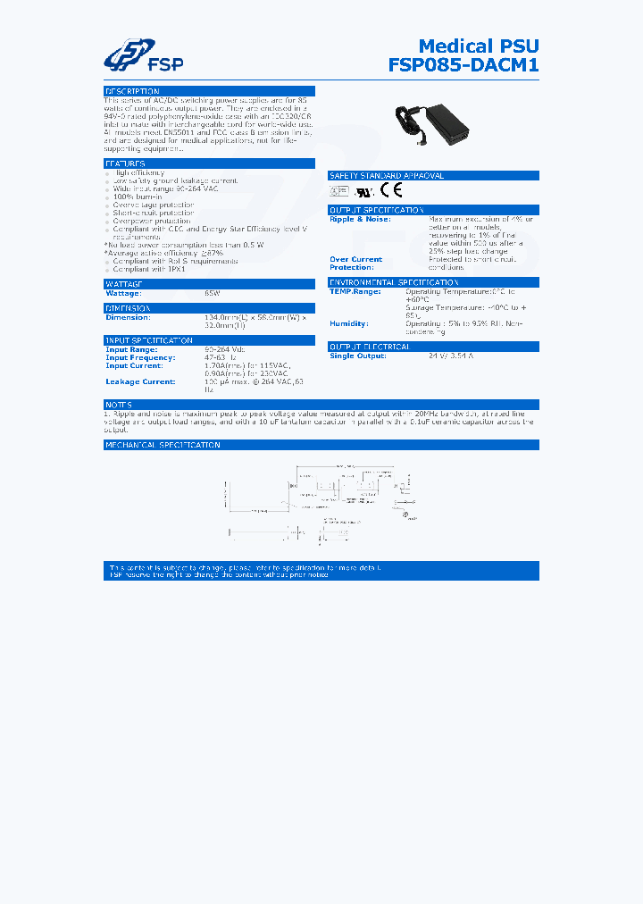FSP085-DACM1_8748342.PDF Datasheet