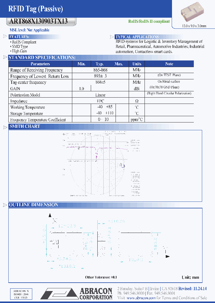 ART868X130903TX13_8748317.PDF Datasheet