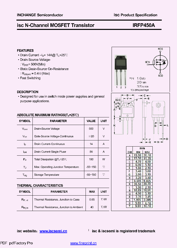 IRFP450A_8748184.PDF Datasheet
