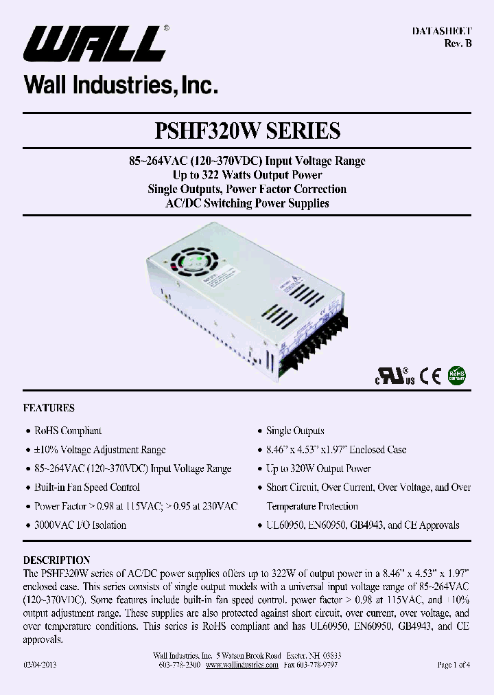 PSHF320W-SC-27_8748713.PDF Datasheet