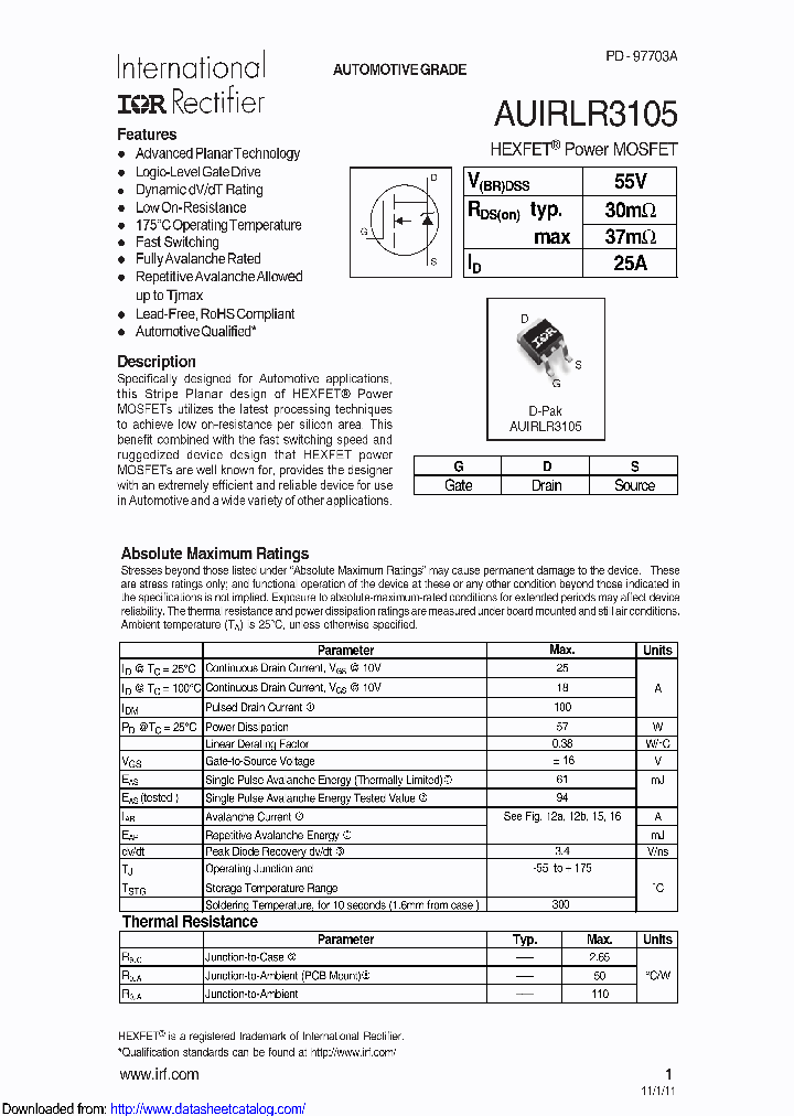 AUIRLR3105_8749298.PDF Datasheet