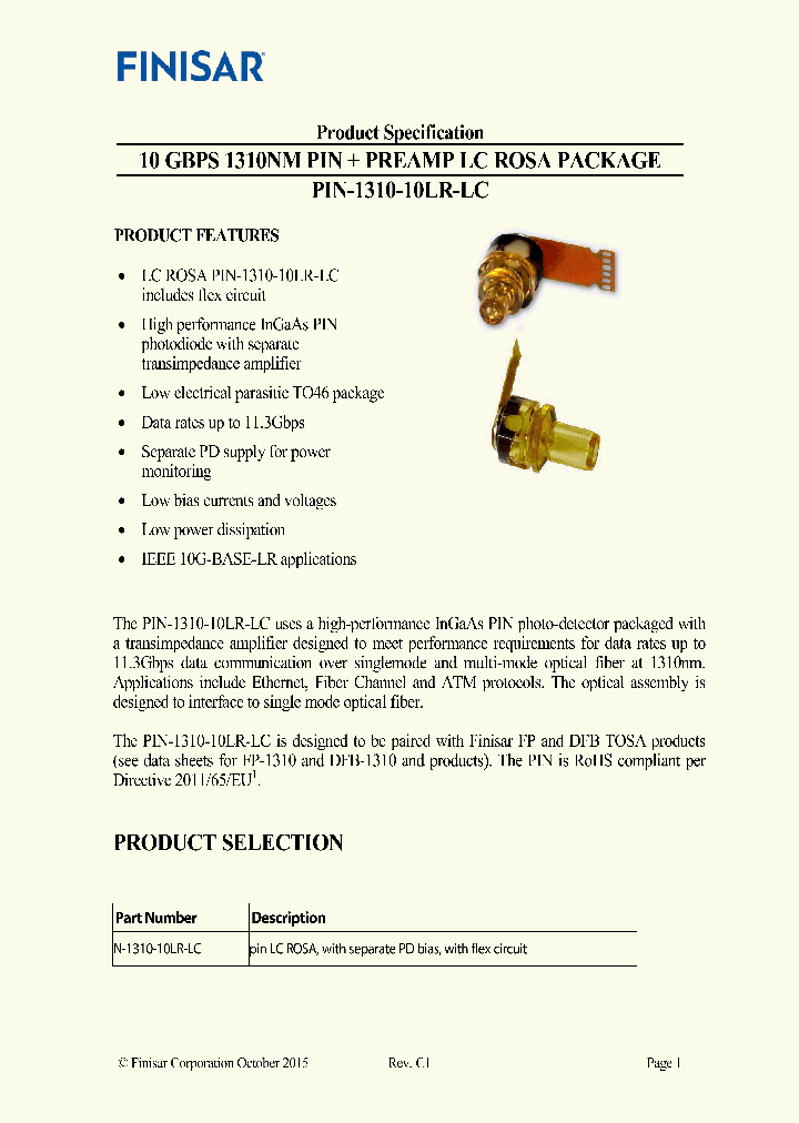 PIN-1310-10LR-LC_8753552.PDF Datasheet