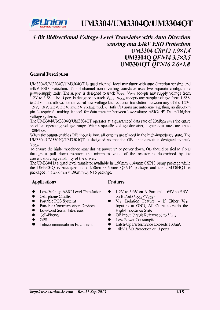 UM3304Q_8754467.PDF Datasheet