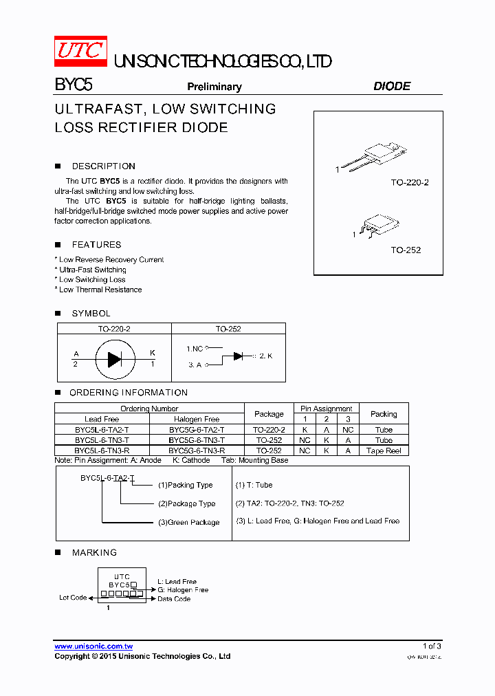 BYC5_8754700.PDF Datasheet