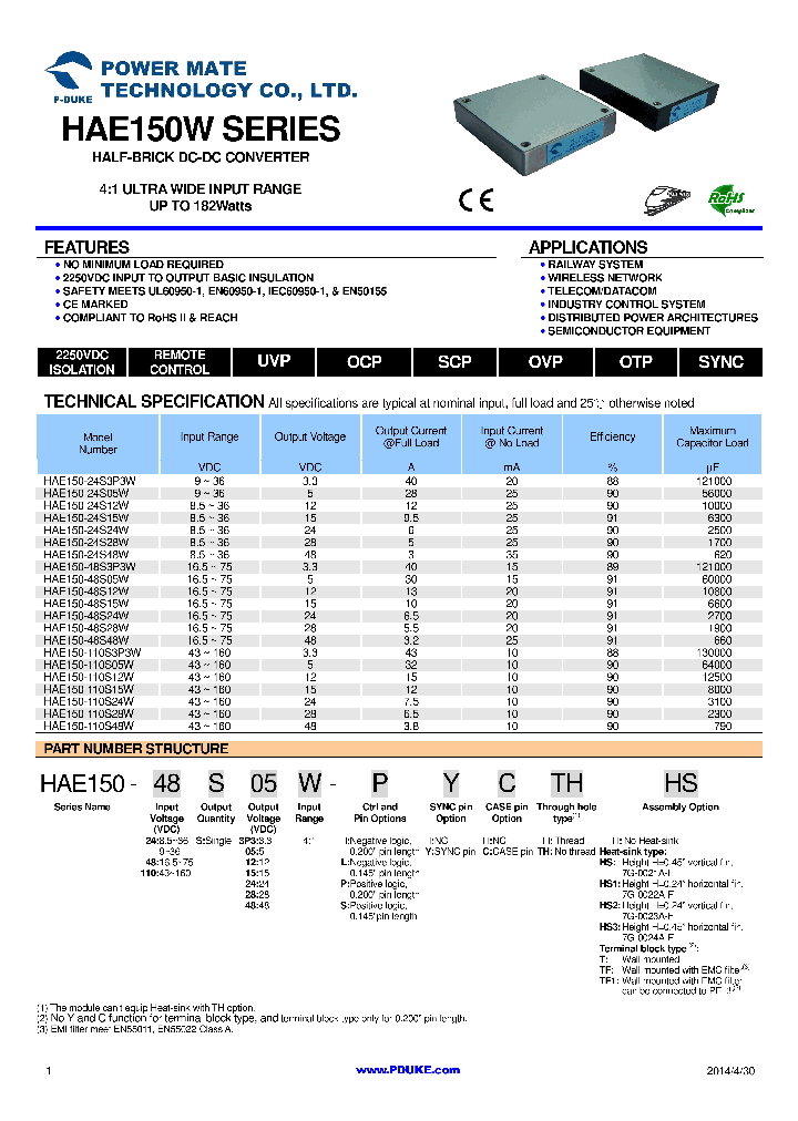 HAE150-110S15W_8755765.PDF Datasheet