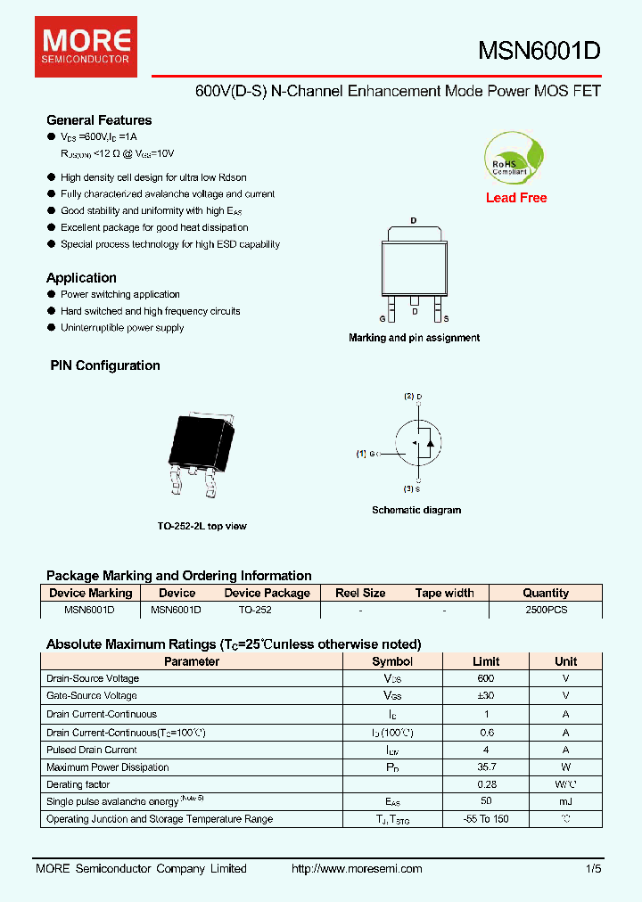 MSN6001D_8759117.PDF Datasheet
