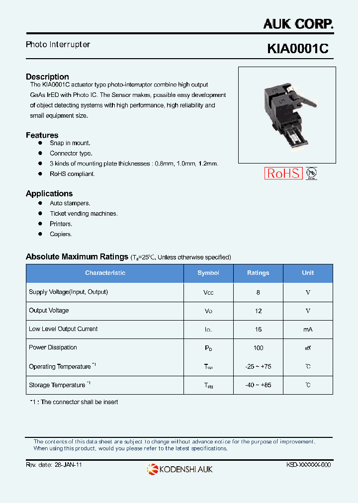KIA0001C_8759236.PDF Datasheet