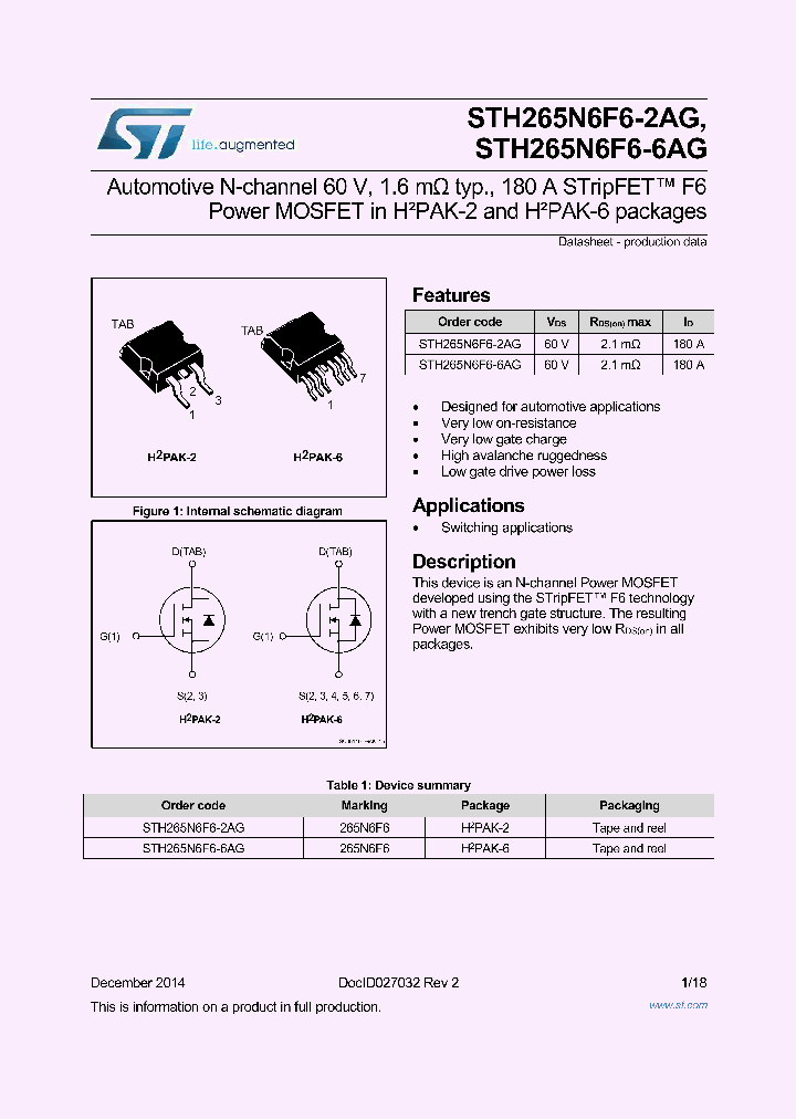 STH265N6F6-2AG_8759443.PDF Datasheet