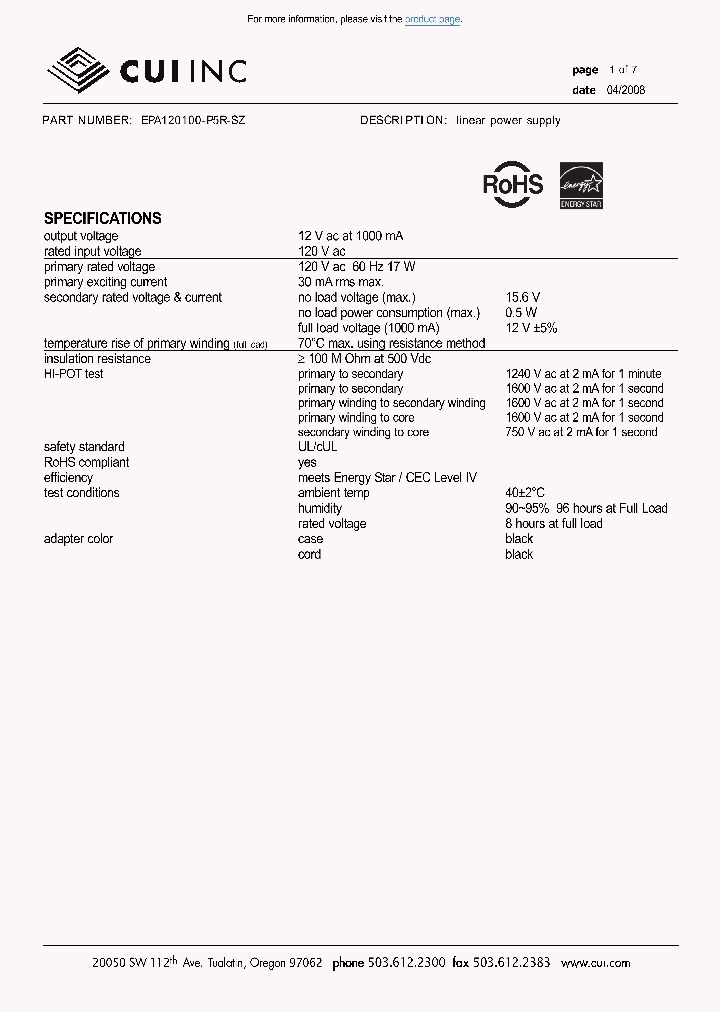 EPA120100-P5R-SZ_8760172.PDF Datasheet