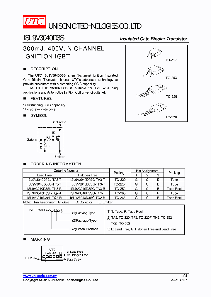 ISL9V3040D3S-15_8760668.PDF Datasheet