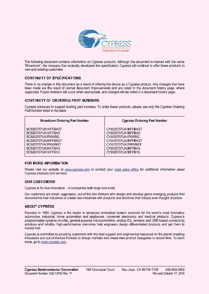 CYW20707VA1PKWBG_8769339.PDF Datasheet