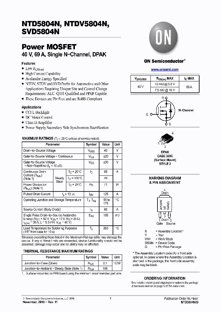 SVD5804NT4G_8771449.PDF Datasheet