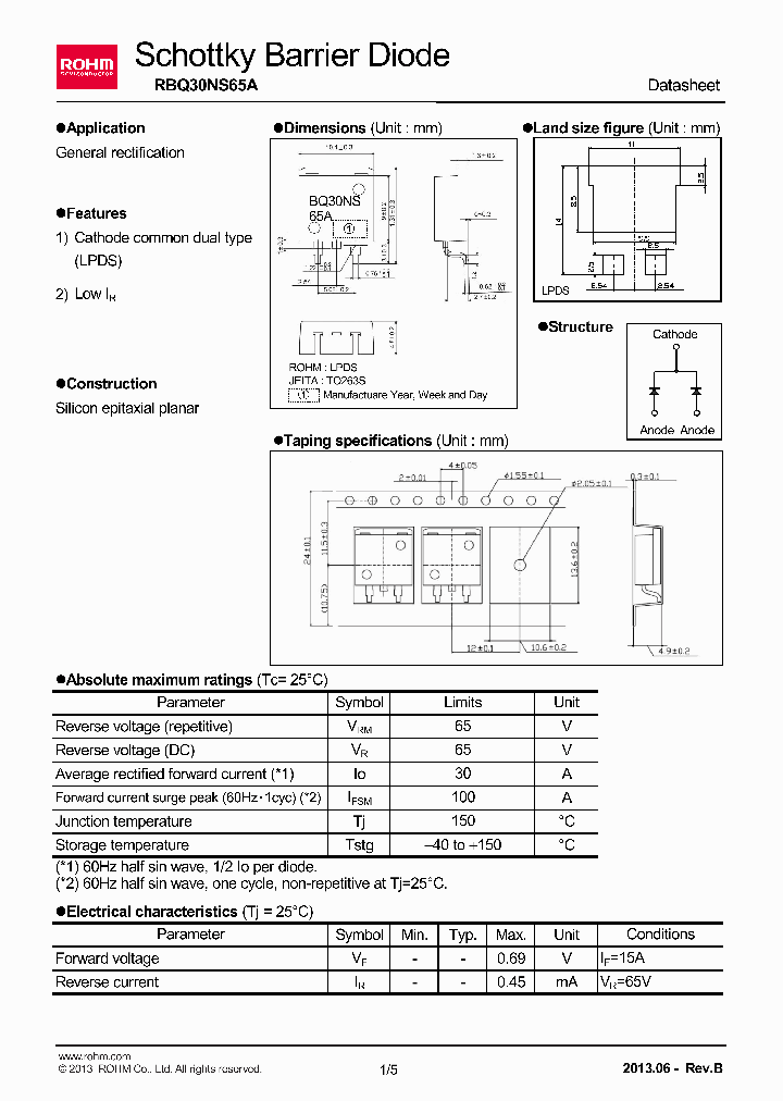 RBQ30NS65A_8772310.PDF Datasheet