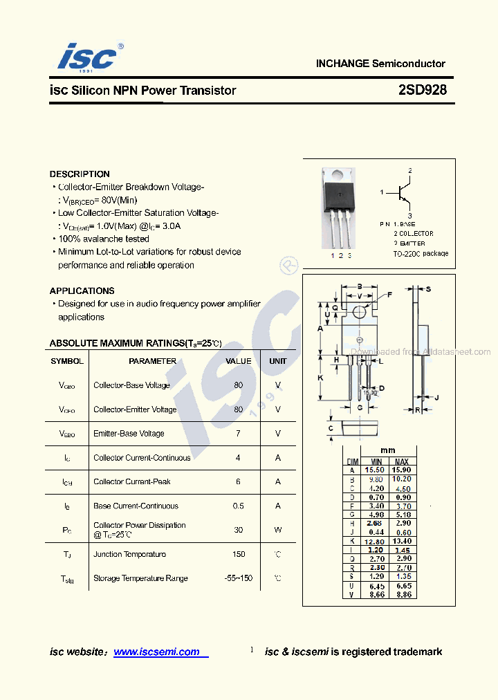 2SD928_8774598.PDF Datasheet
