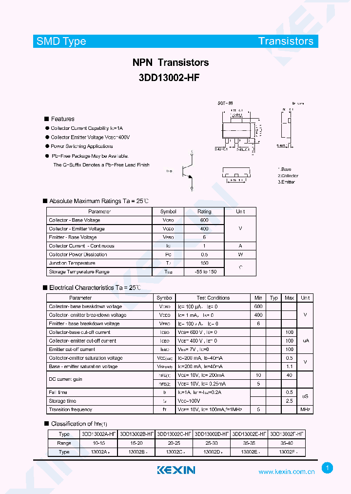 3DD13002F-HF_8776427.PDF Datasheet