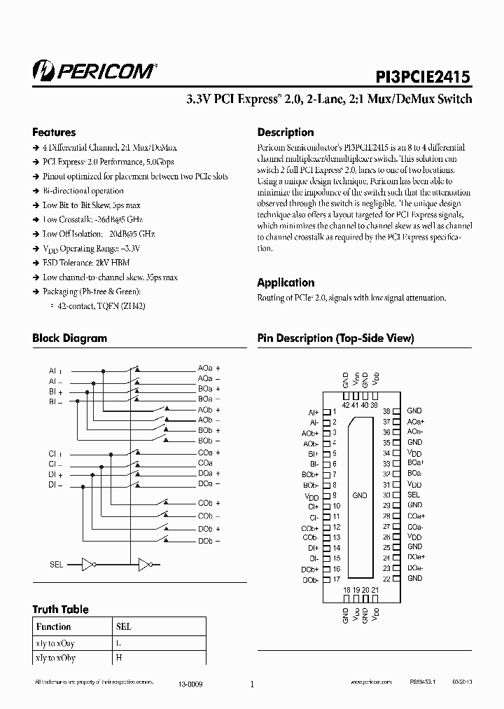 PI3PCIE2415ZHE_8781203.PDF Datasheet