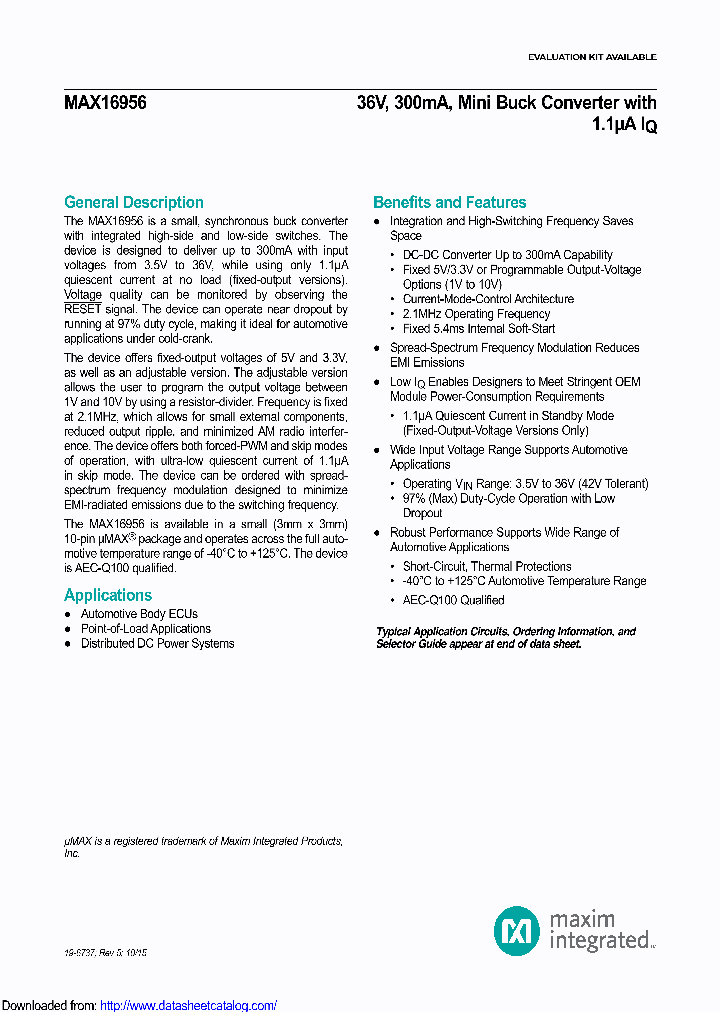 MAX16956AUBAT_8781885.PDF Datasheet