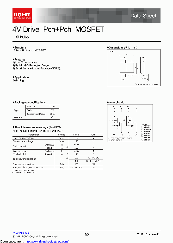 SH8J65TB_8784610.PDF Datasheet