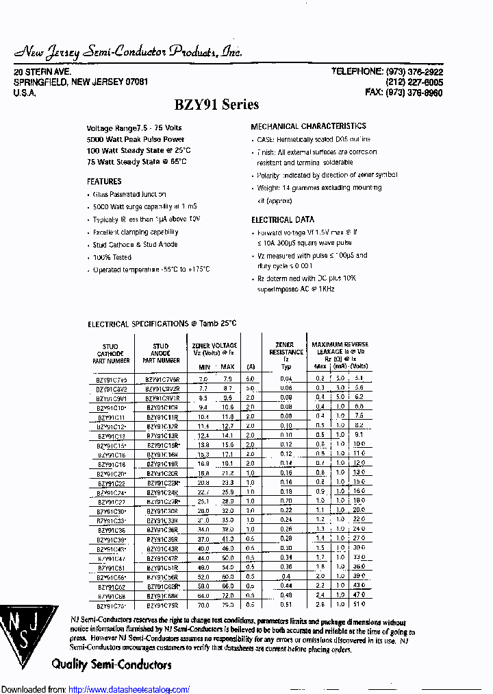 BZY91C7V5R_8790614.PDF Datasheet