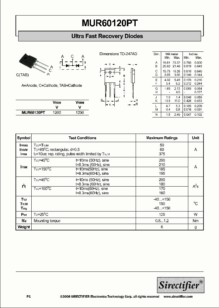 MUR60120PT_8791572.PDF Datasheet