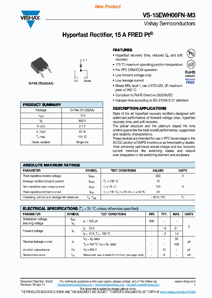VS-15EWH06FNTRL-M3_8791993.PDF Datasheet
