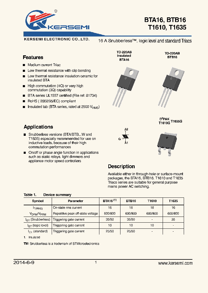 BTA16-600BW_8793108.PDF Datasheet