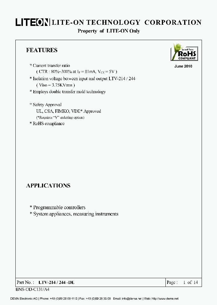 LTV-214_8794590.PDF Datasheet