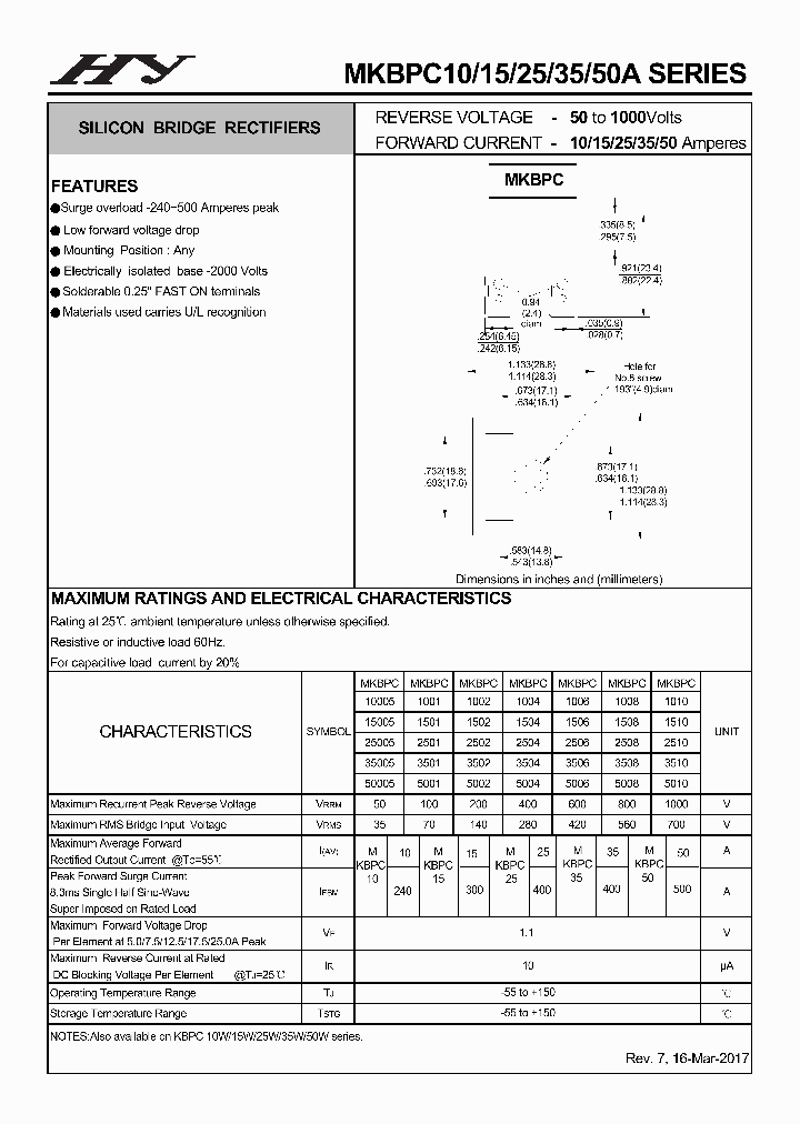 MKBPC35005_8795310.PDF Datasheet