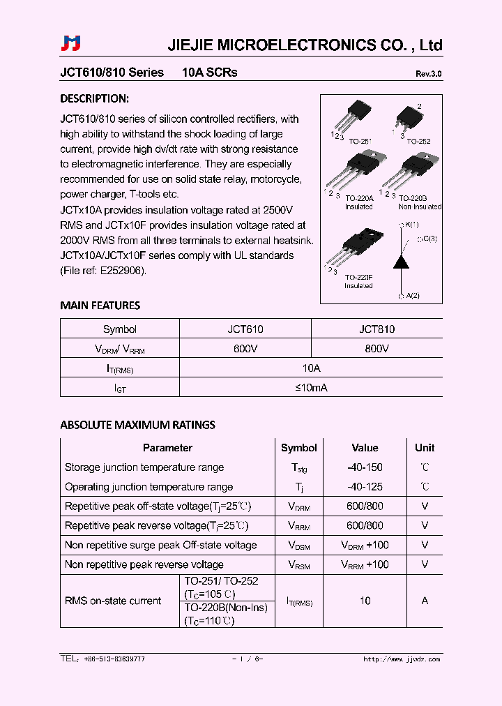 JCT610A_8796530.PDF Datasheet
