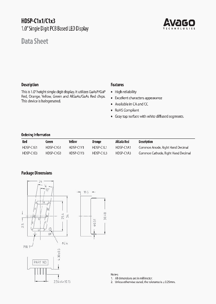 HDSP-C1L1_8796694.PDF Datasheet