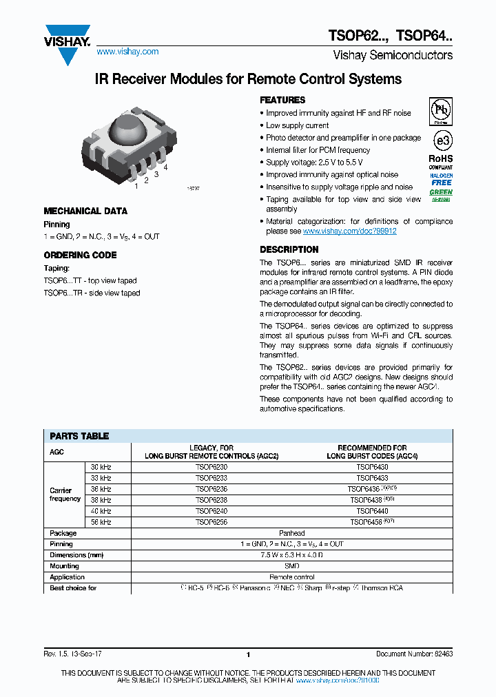 TSOP6430_8798562.PDF Datasheet