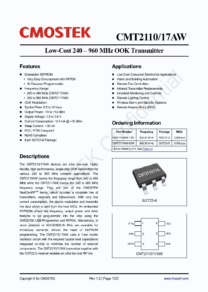 CMT2110AW-ESR_8799708.PDF Datasheet