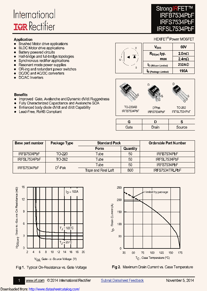 IRFSL7534_8800269.PDF Datasheet