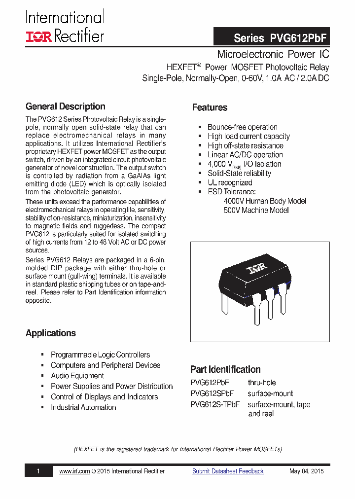 PVG612PBF_8801200.PDF Datasheet